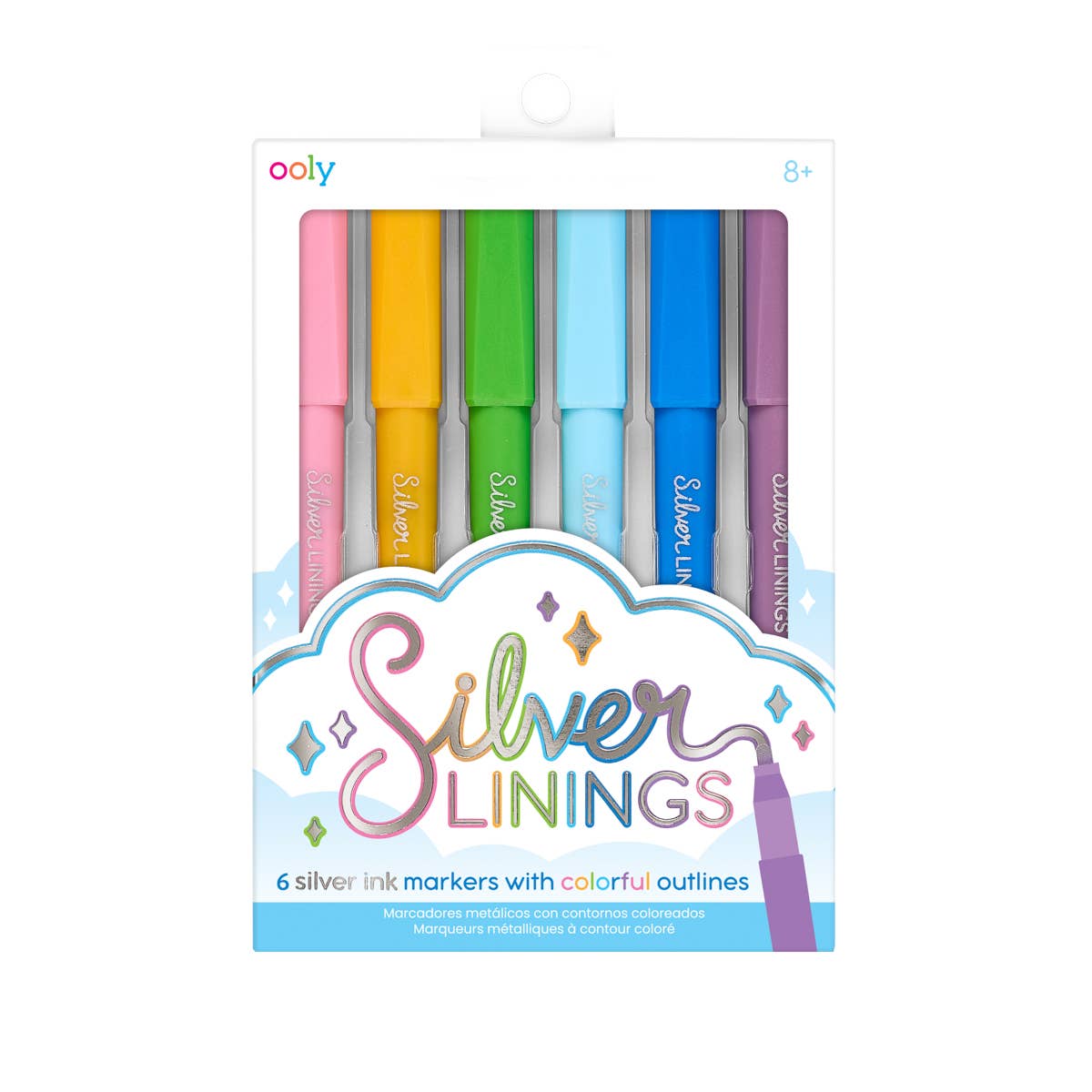 Silver Linings: Colorful Outline Markers by OOLY