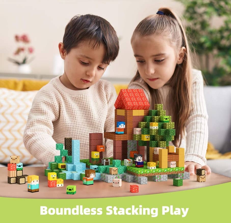 Hilltop Hamlet Magnetic Blocks - 100 Piece Set