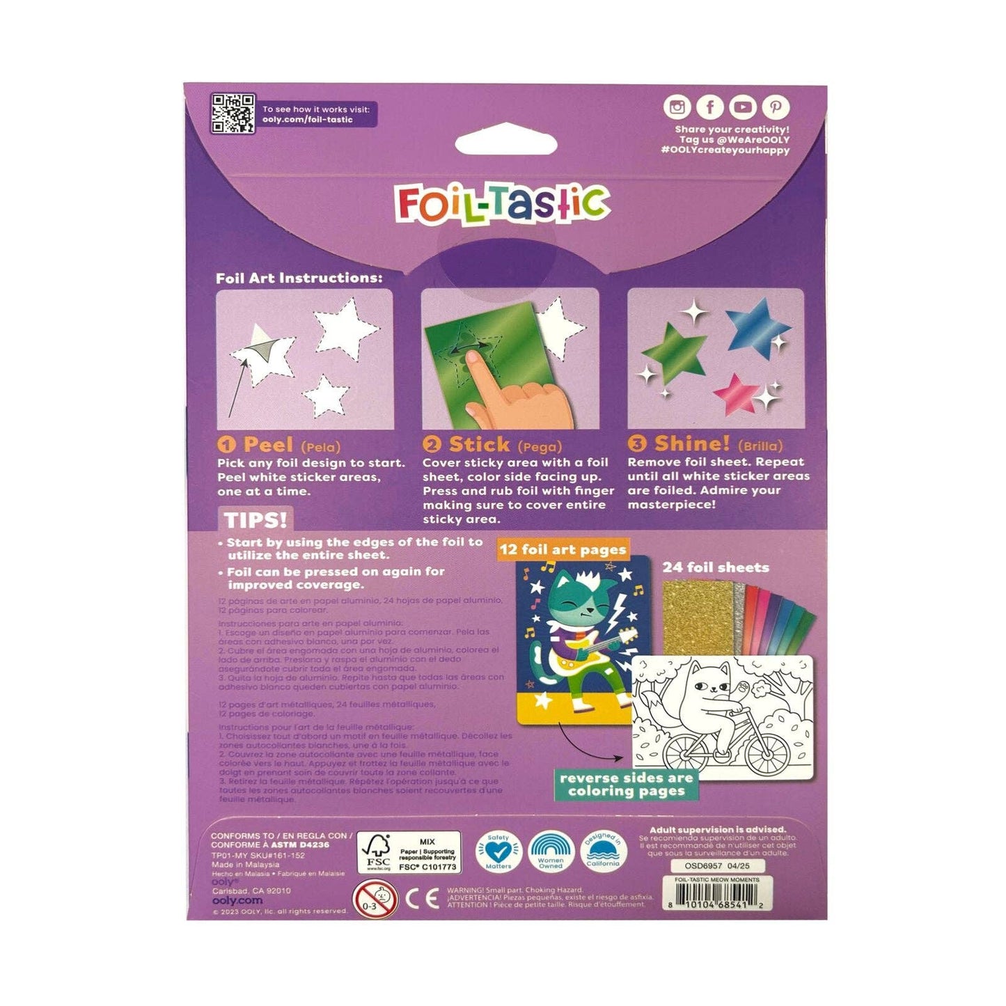 Foil-tastic: Foil Art & Coloring Fun, Meow Moments