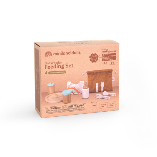 Miniland Doll Wooden Feeding Set