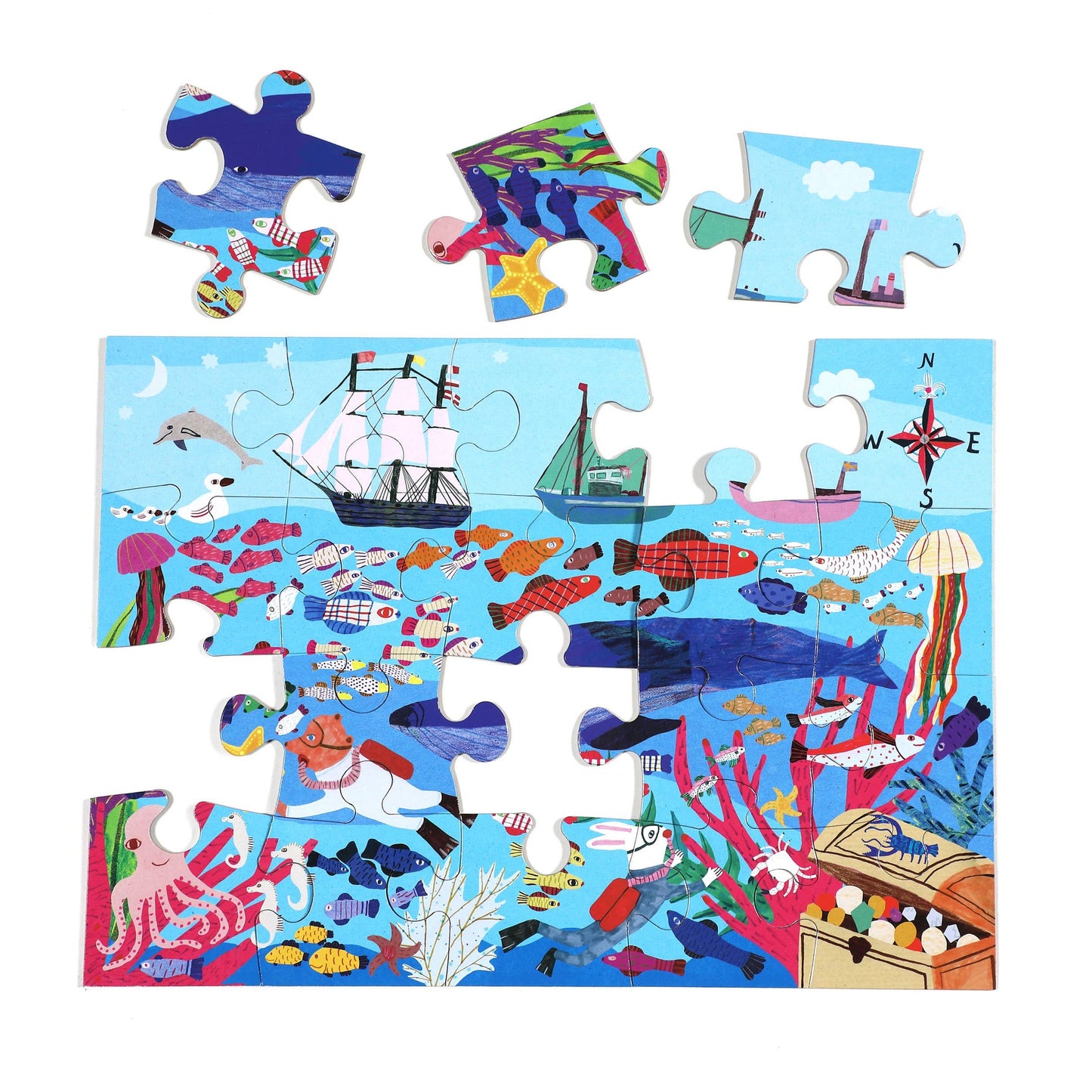 Sea Exploration 20 Piece Puzzle by eeBoo