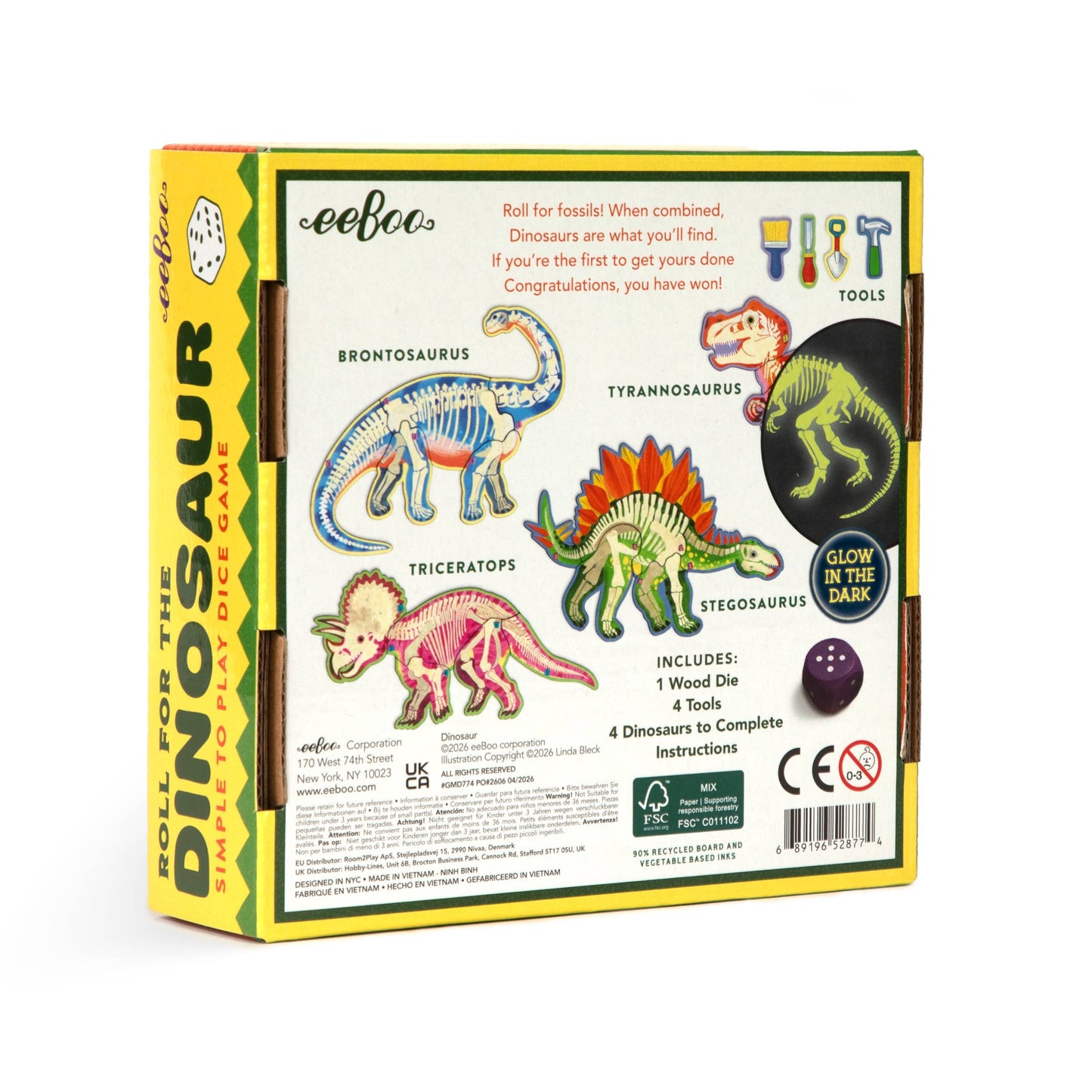 Roll for the Dinosaur Dice Game