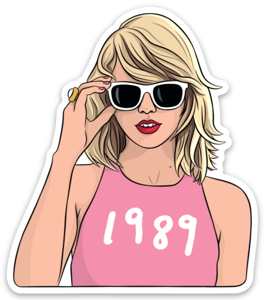 1989 Die Cut Sticker