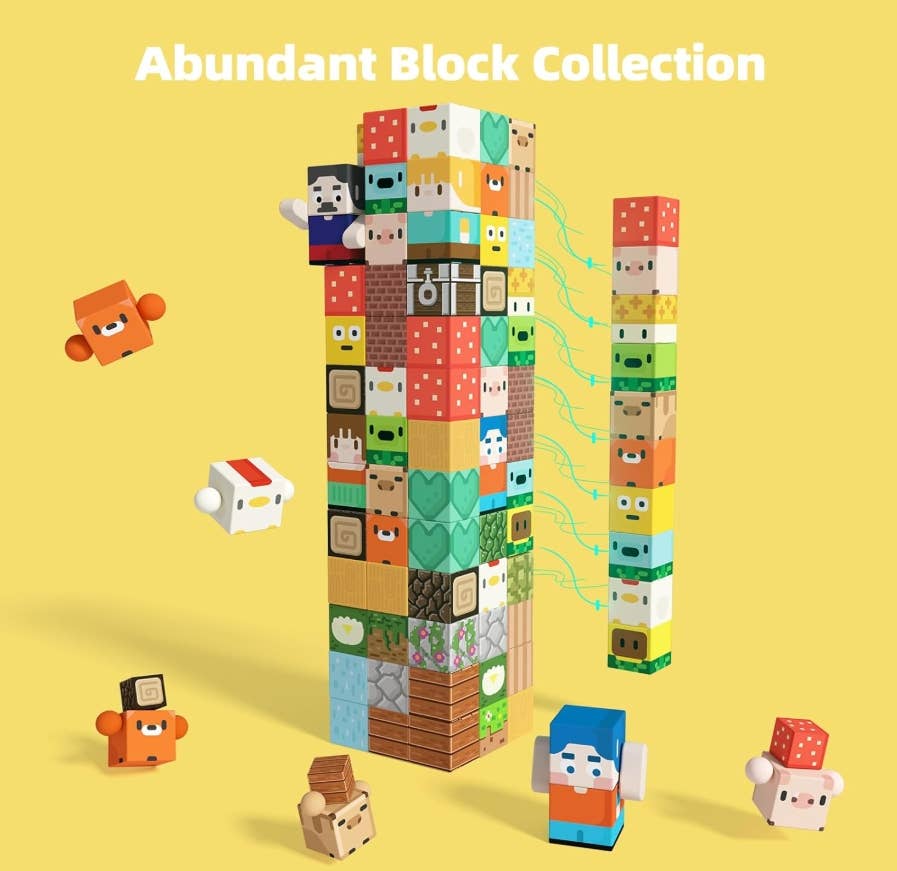 Hilltop Hamlet Magnetic Blocks - 100 Piece Set