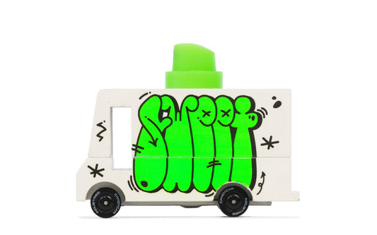 Graffiti Green Van Candylab Car
