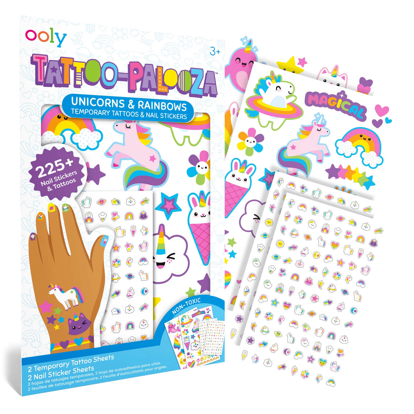 Tattoo Palooza: Temporary Tattoos & Nail Stickers, Unicorns