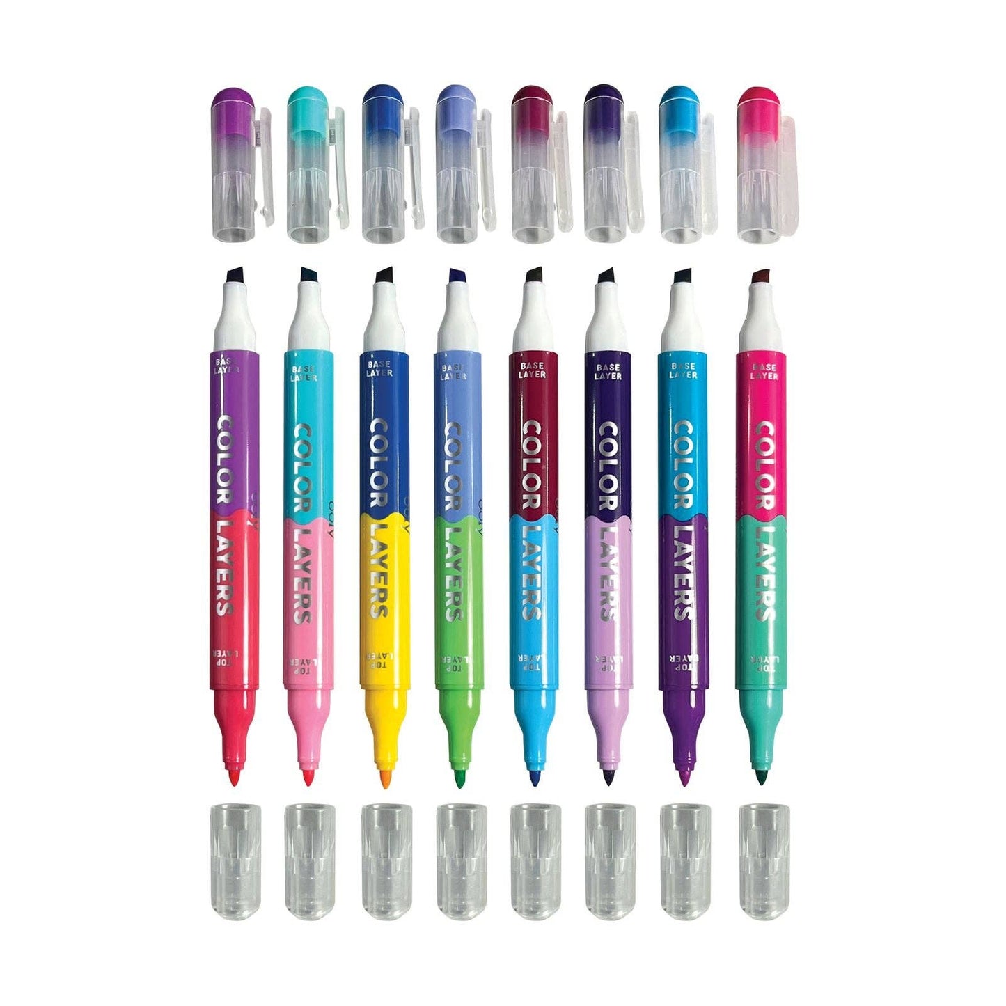 Color Layers Double-Ended Layering Markers - Set of 8