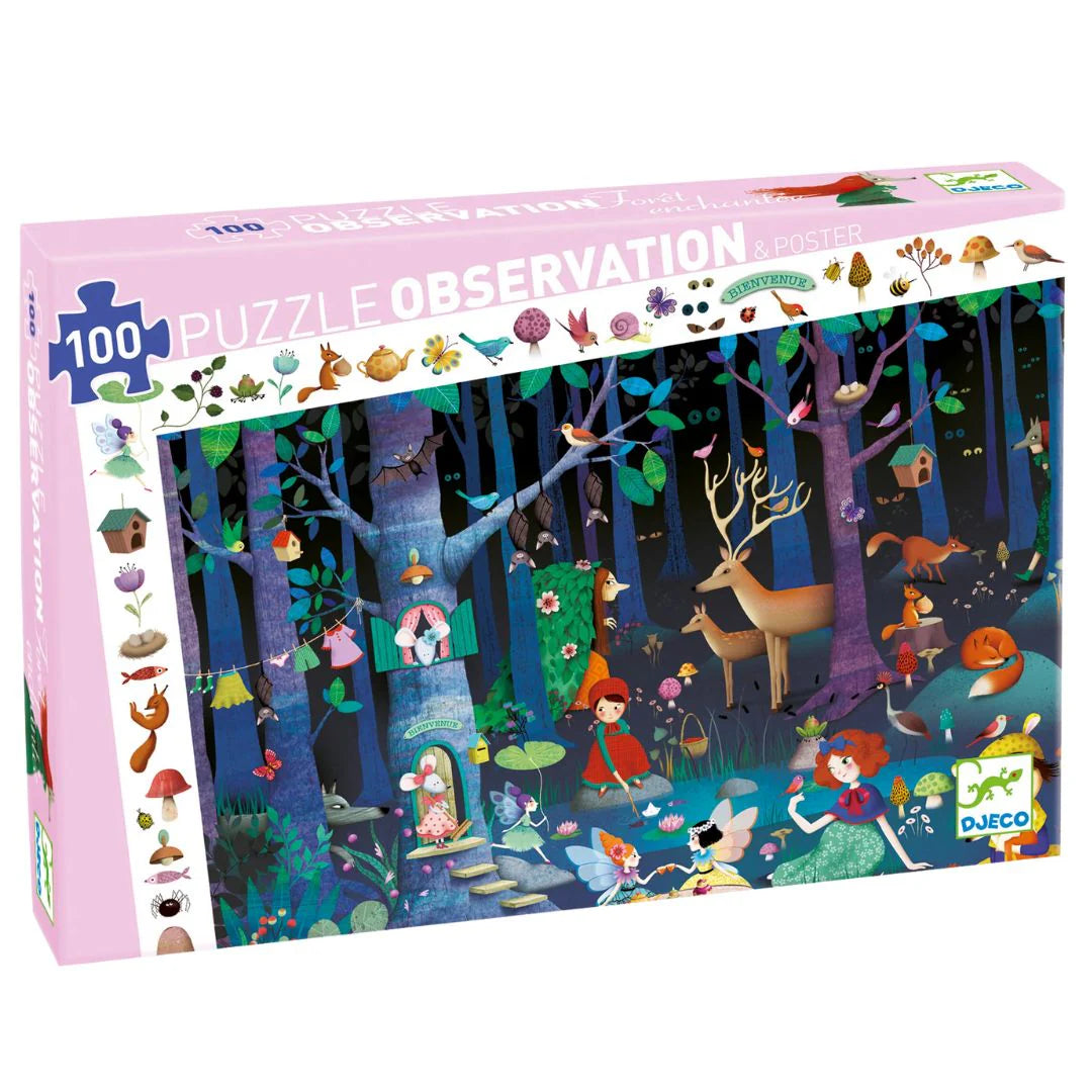 Observation Enchanted Forest 100 Piece Puzzle