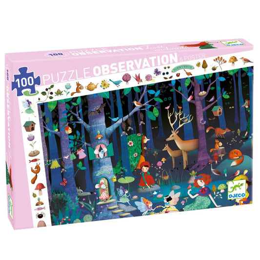 Observation Enchanted Forest 100 Piece Puzzle