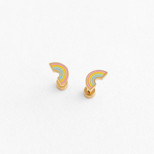 Pastel Rainbow Stud Earrings