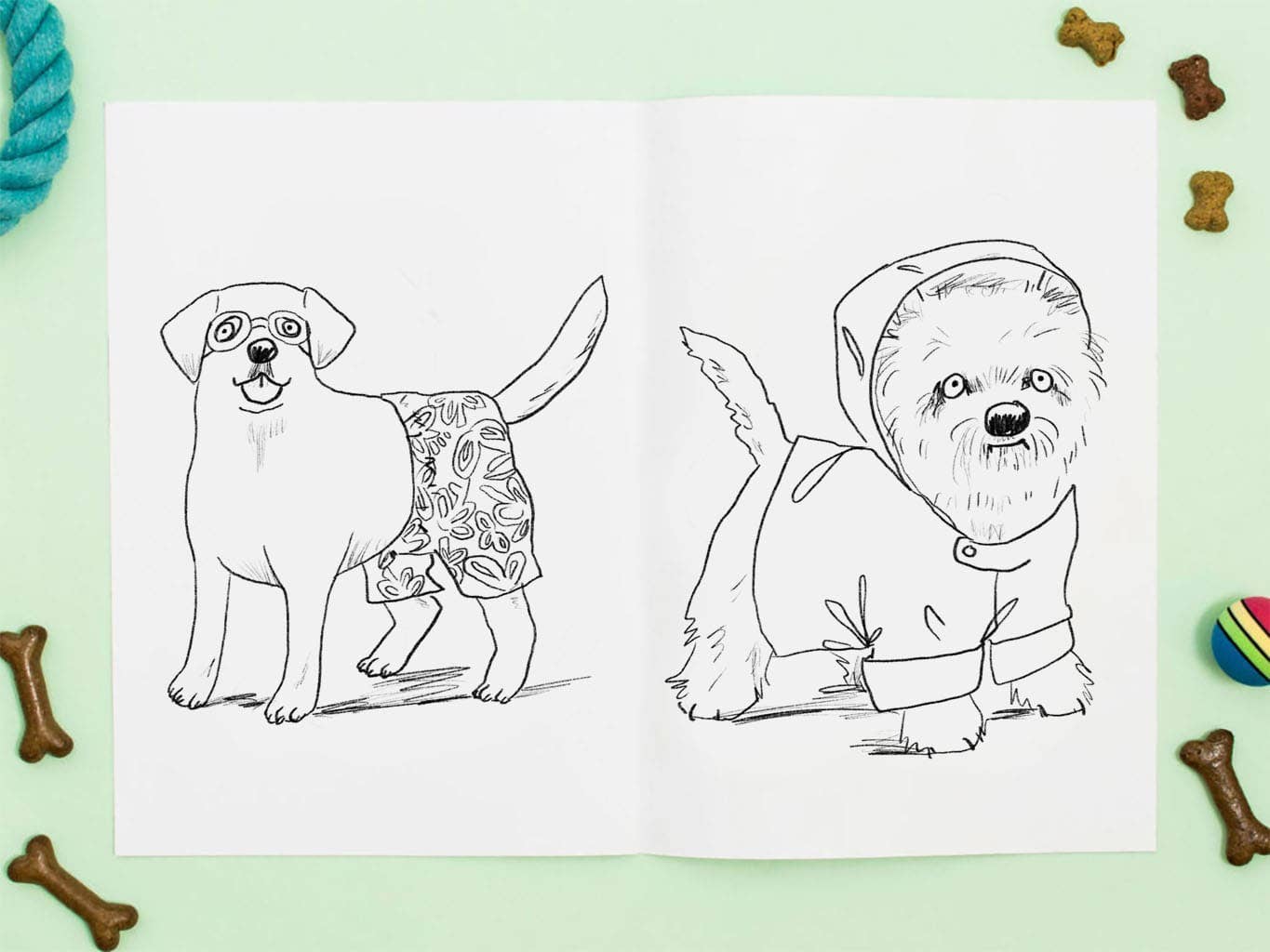 Doggy Dress-up Coloring Book – Birdie's