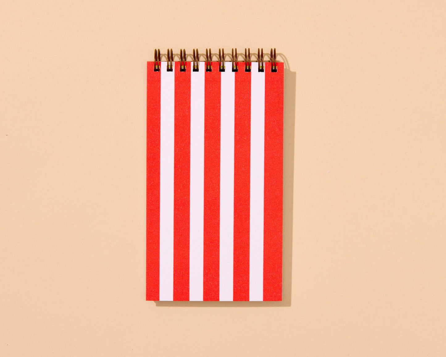 Red Stripe Letterpress Pocket Notebook