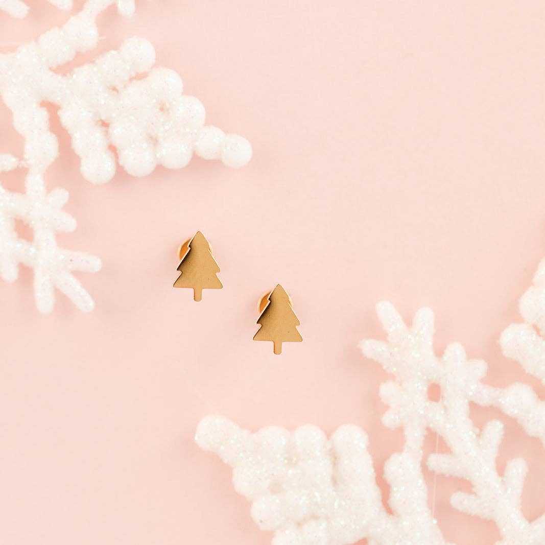 Christmas Tree Stud Earrings