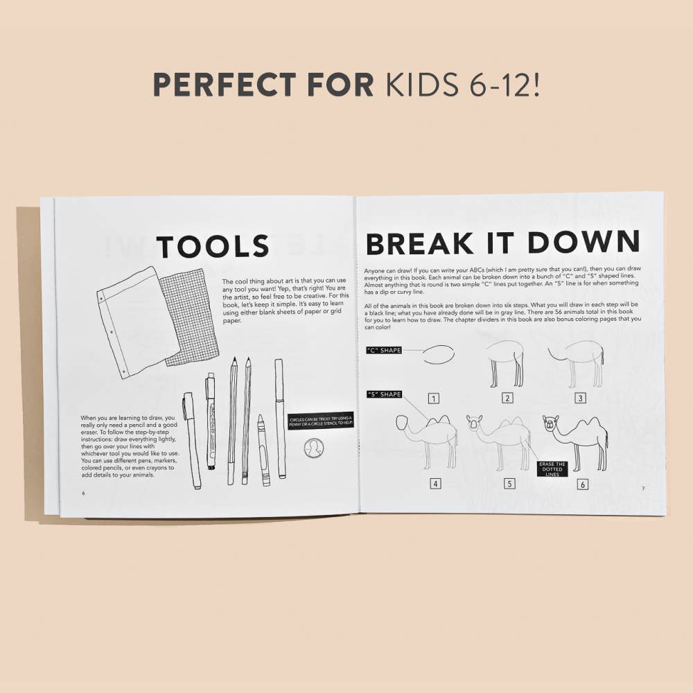 All The Animals: How To Draw Book For Kids