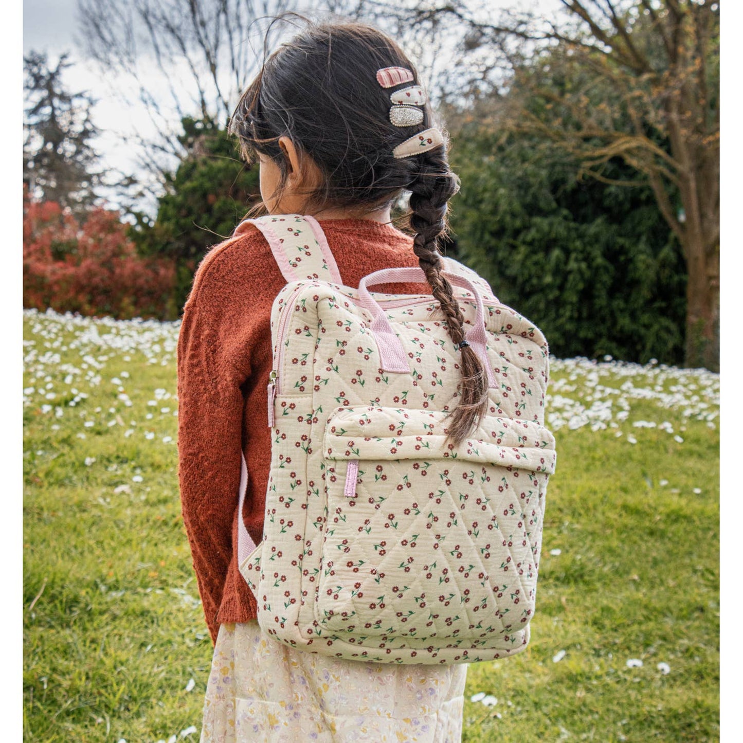 Quilted Wildflower Backpack