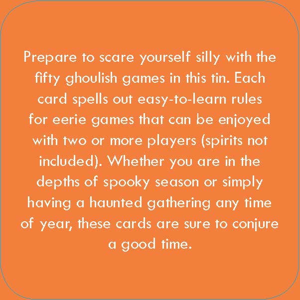 After Dinner Amusements: Ghoulish Games