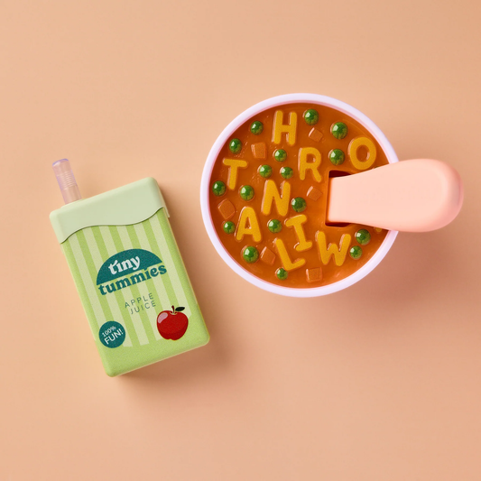 Tiny Tummies Set - Alphabet Soup Bowl and Juice Box