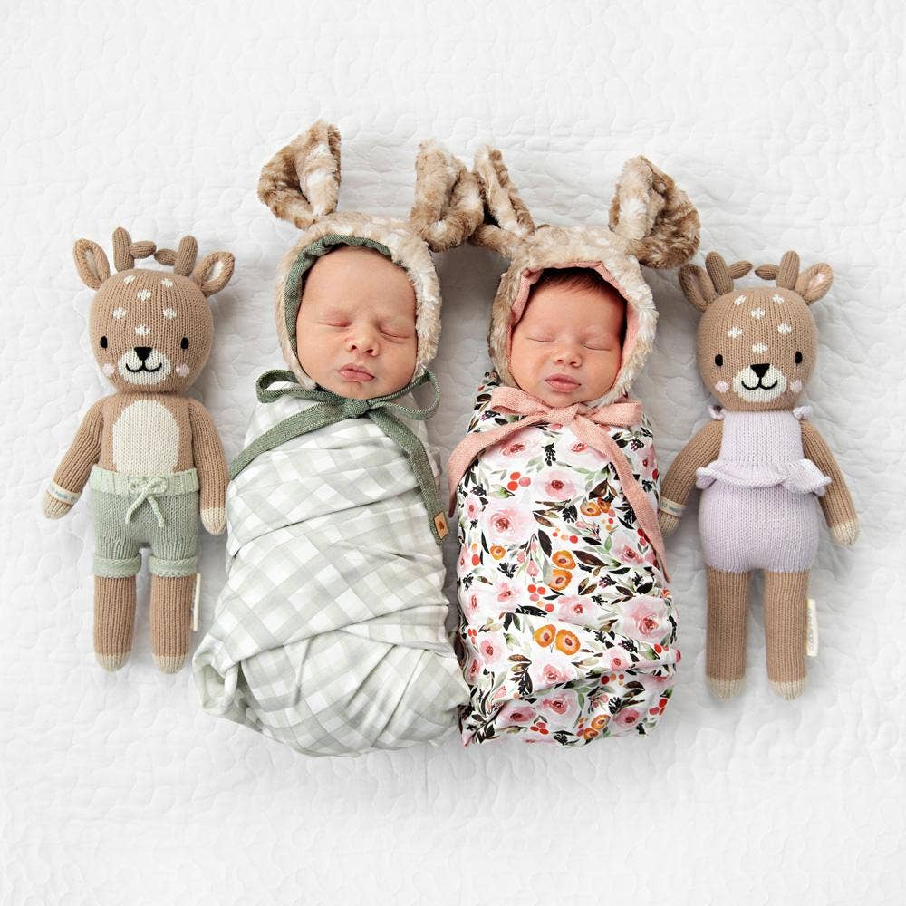 Violet the Fawn Knit Doll - Cuddle + Kind