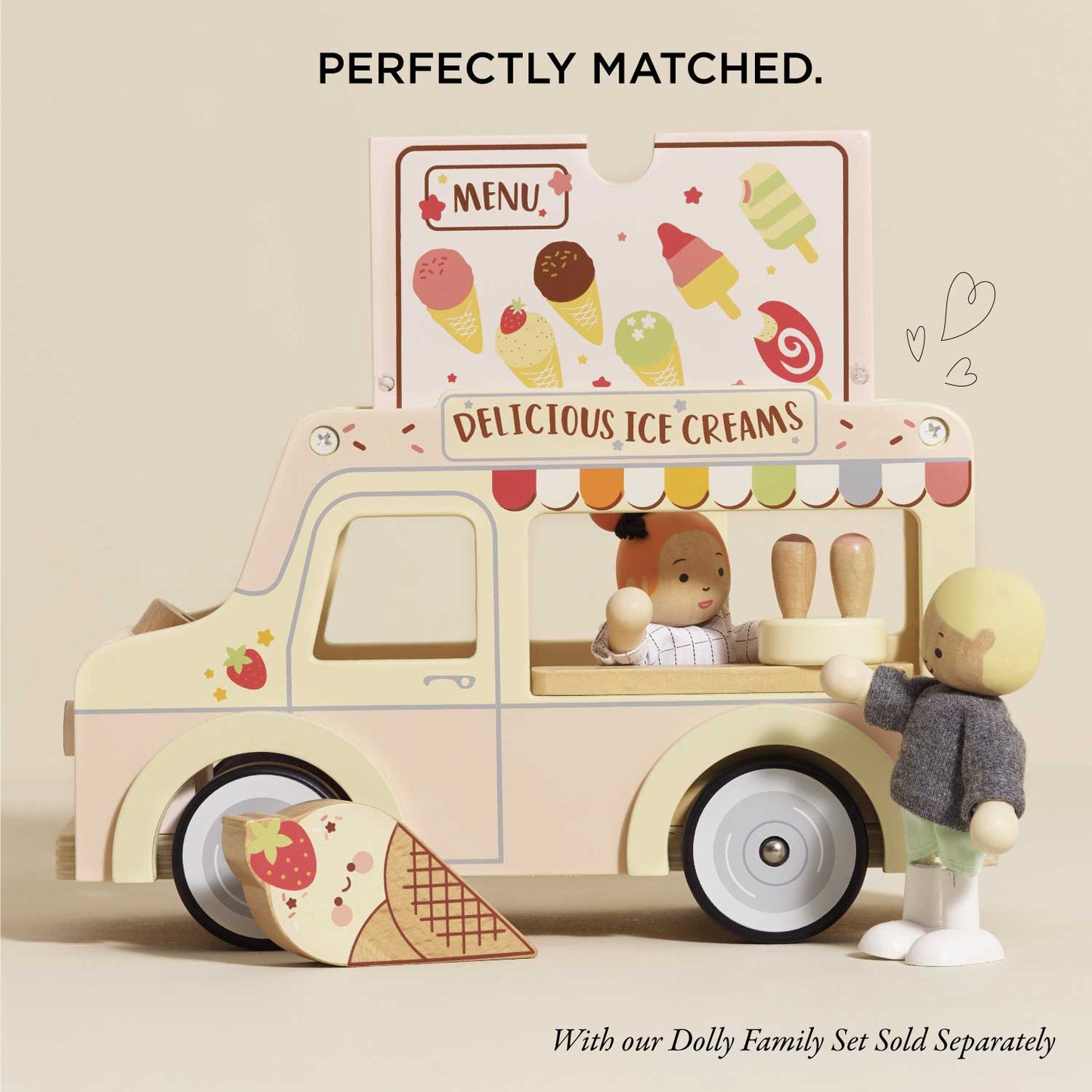 Wooden Ice Cream Van by Le Toy Van