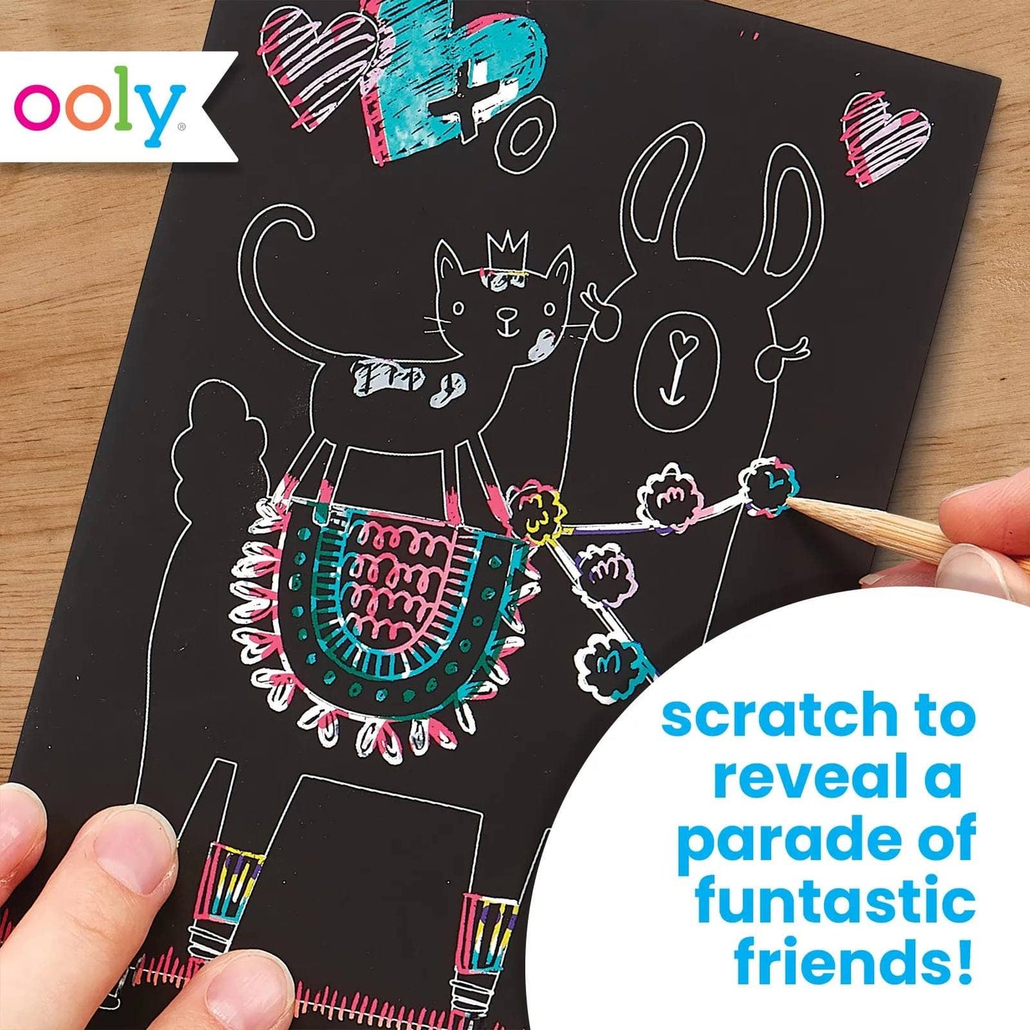 Scratch & Scribble: Mini Kit - Funtastic Friends by OOLY