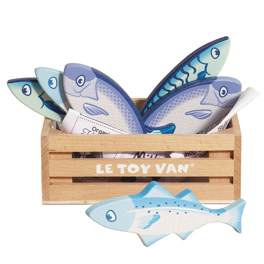 Market Fish Wooden Play Market Crate