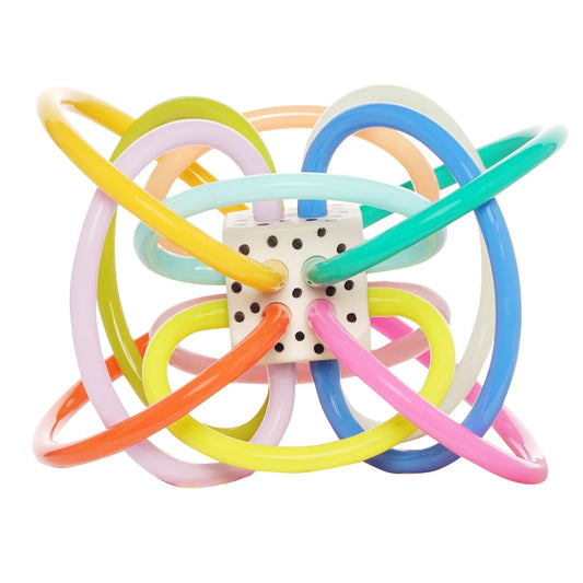 Winkel Colorpop Baby Rattle and Sensory Teether Toy by Manhattan Toy Co