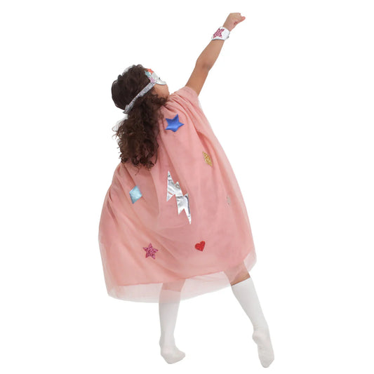 Pink Superhero Costume by Meri Meri