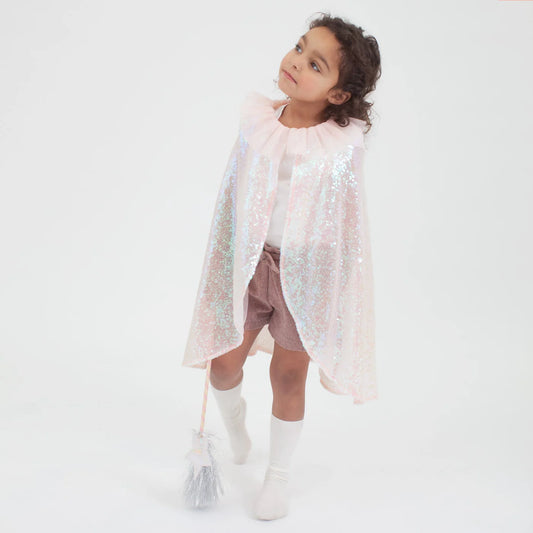 Iridescent Sequin Cape Costume - Meri Meri