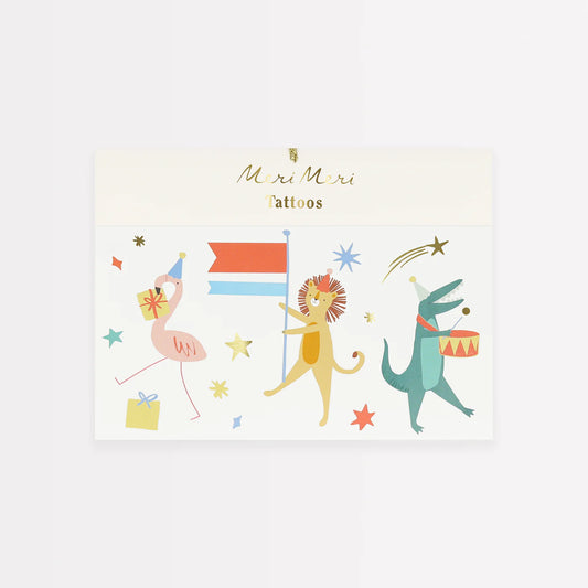 Meri Meri Temporary Tattoos - Animal Parade