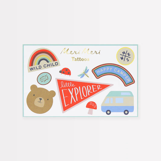 Meri Meri Temporary Tattoos - Outdoor Adventures