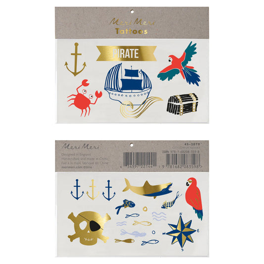 Temporary Tattoos - Pirate's Bounty
