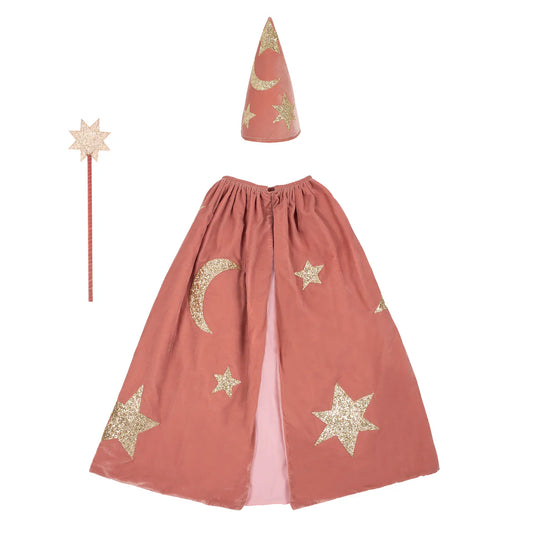Pink Velvet Wizard Costume by Meri Meri