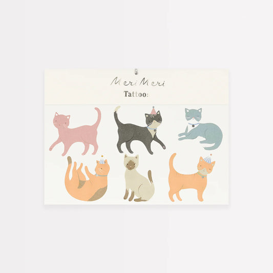Meri Meri Temporary Tattoos - Cats