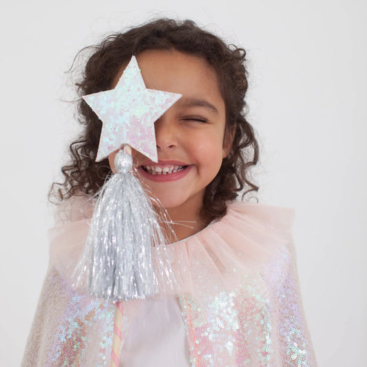 Iridescent Sequin Cape Costume by Meri Meri