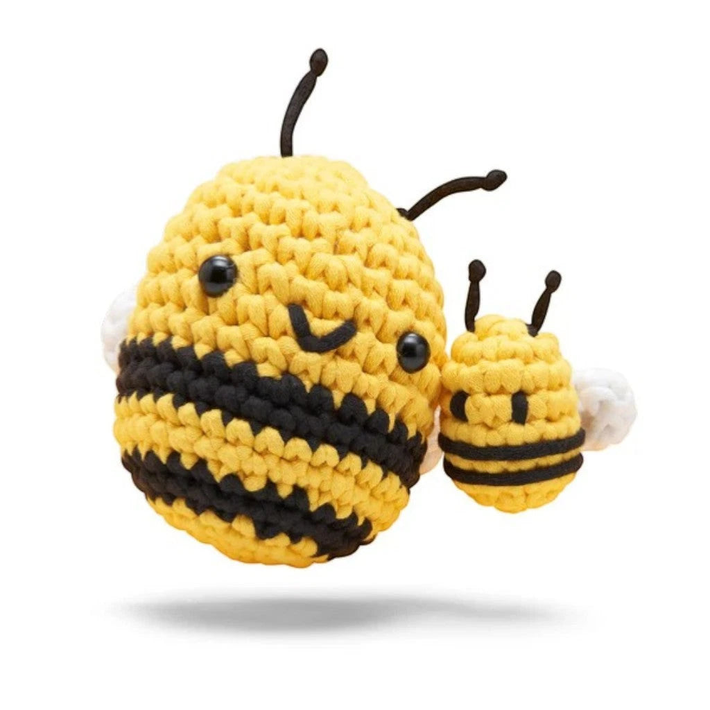 Cornelius the Bee & Tiny Baby Bee Crochet Kit – Birdie's