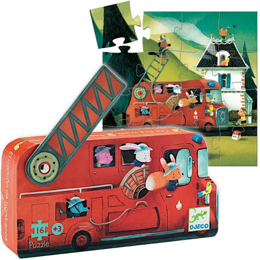 Mini the Fire Truck, 16 Piece Puzzle
