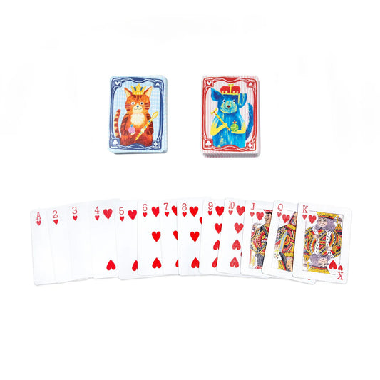 Cat & Dog Playing Cards by eeBoo