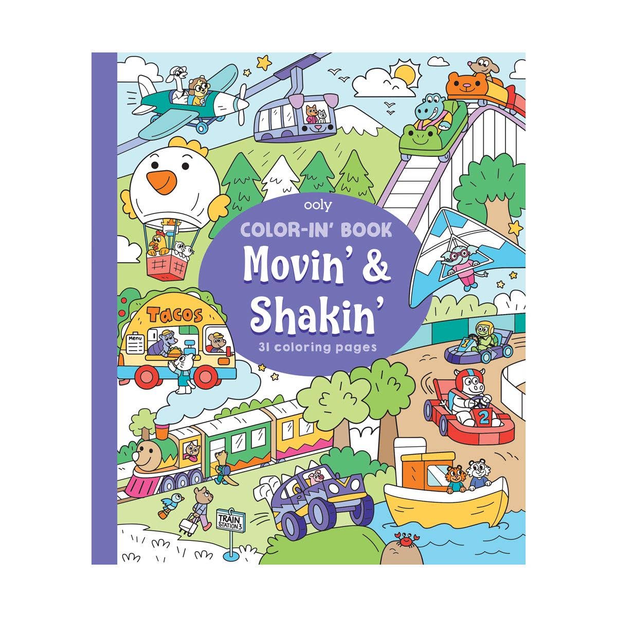 Color-In' Book: Movin' & Shakin' Coloring Book