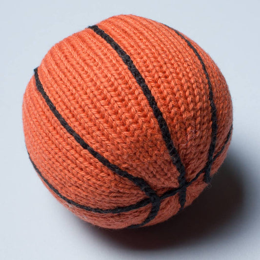 Organic Baby Toy - Basketball Rattle (Handmade)