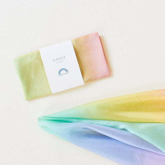 Soft Rainbow Pastel Playsilk - Sarah's Silks