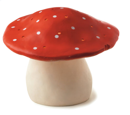 Mushroom Lamp Medium - Red