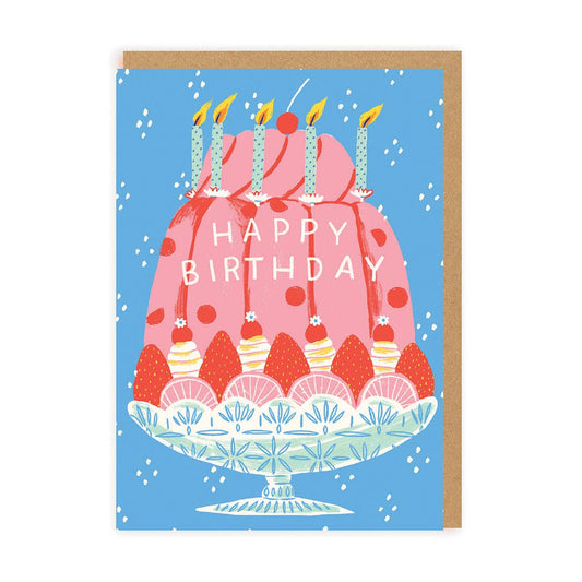 Birthday Trifle Cake Greeting Card
