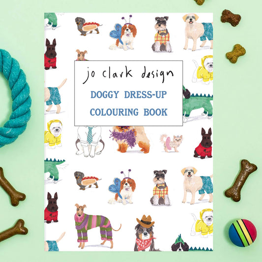 Doggy Dress-Up Coloring Book
