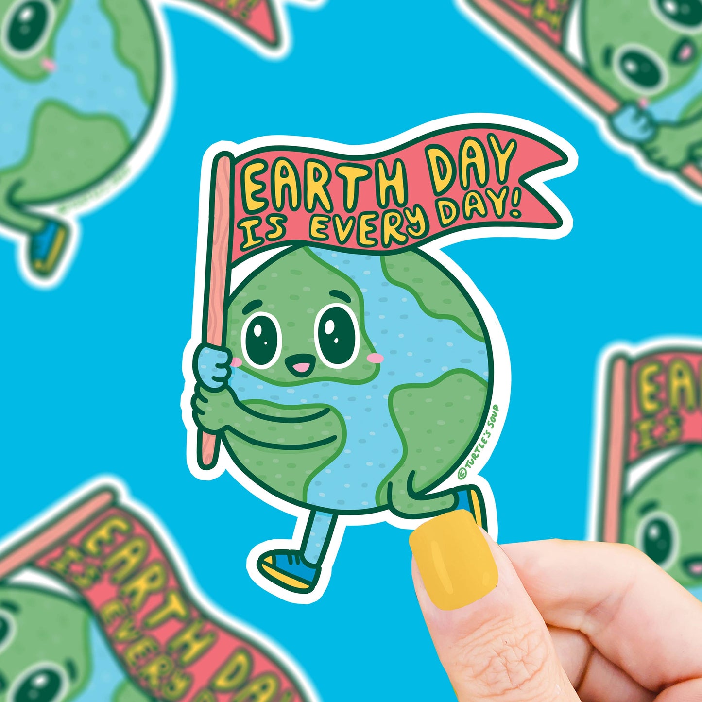 Earth Day Is Everyday Environmentalist Planet Vinyl Sticker