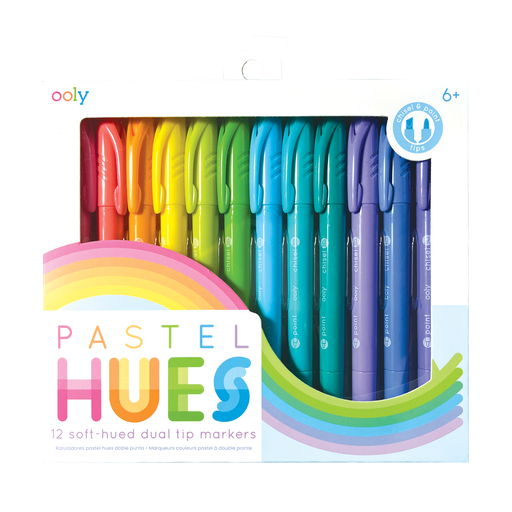 Pastel Hues Markers - Set of 12